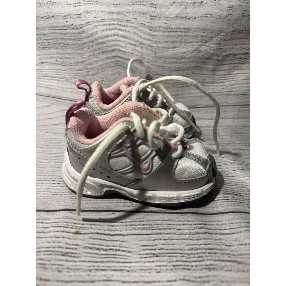 Nike Baby Pink and Grey Sneakers Size 2c